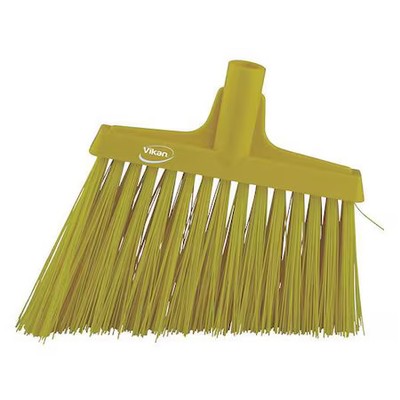 Remco 29146 11 51/64 In Sweep Face Angle Broom, Stiff, Synthetic, Yellow