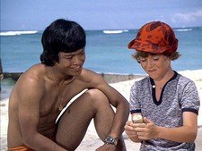 Patrick Adiarte as David and Mike Lookinland as Bobby Brady in THE- Old Photo