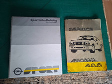Opel Service Buch Ascona 400 und Sportteile-Katalog