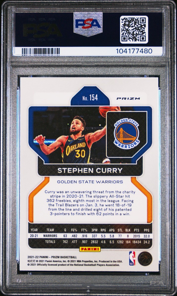 その他 2021 Prizm NBA 75th Stephen Curry PSA 9 2021-22 Stephen Curry Prizm NBA 75th Anniversary Edition