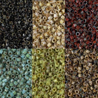 Miyuki Delica 11/0, Picasso DB2261, DB2262, DB2263, DB2264, DB2267, 6 Tubes
