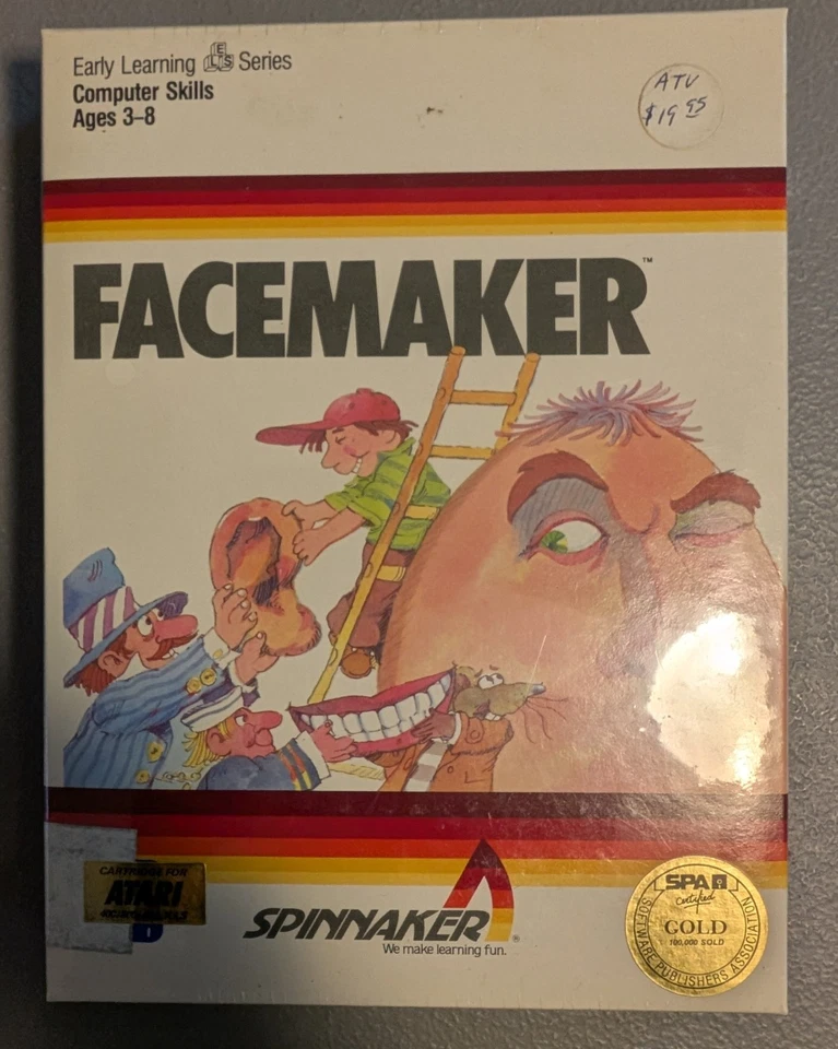 Atari 8-bit - Fraction Fever / Facemaker educational software - new - Image 2 of 3