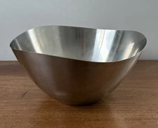 VTG Stelton Denmark Stainless Steel Freeform Bowl 11" X 5.5” Arne Jacobsen MCM