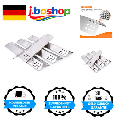 GFTIME Brennerabdeckung 37cm Edelstahl Universal 4 Stück