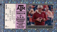 9-2-1989 Ticket Stub R.C. Slocum Texas A&M Head Coach Debut & 1st Win RC LSU