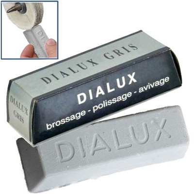 DIALUX Gray Gris Polishing Compound Rouge for Stainless Steel Grey Polish Bar