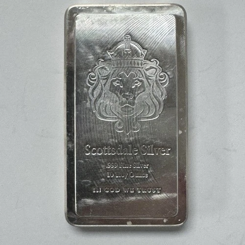 10 oz Scottsdale STACKER® Silver Bar .999 Fine Bullion