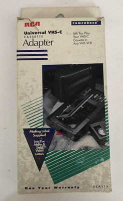 RCA Universal VHS-C Cassette Adapter VCA115