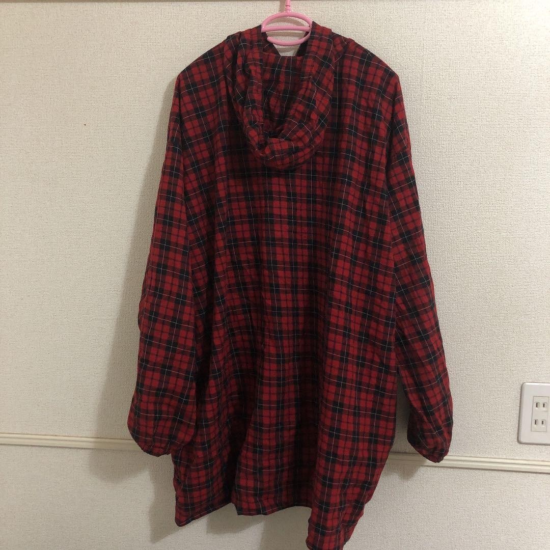 USED BALENCIAGA RED CHECK JACKET ACCEPTABLE thumbnail 2