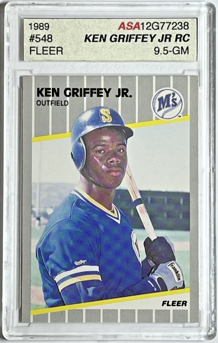 Fleer Ken Griffey Jr 9.5 Graded Baseball Sports Trading Cards
