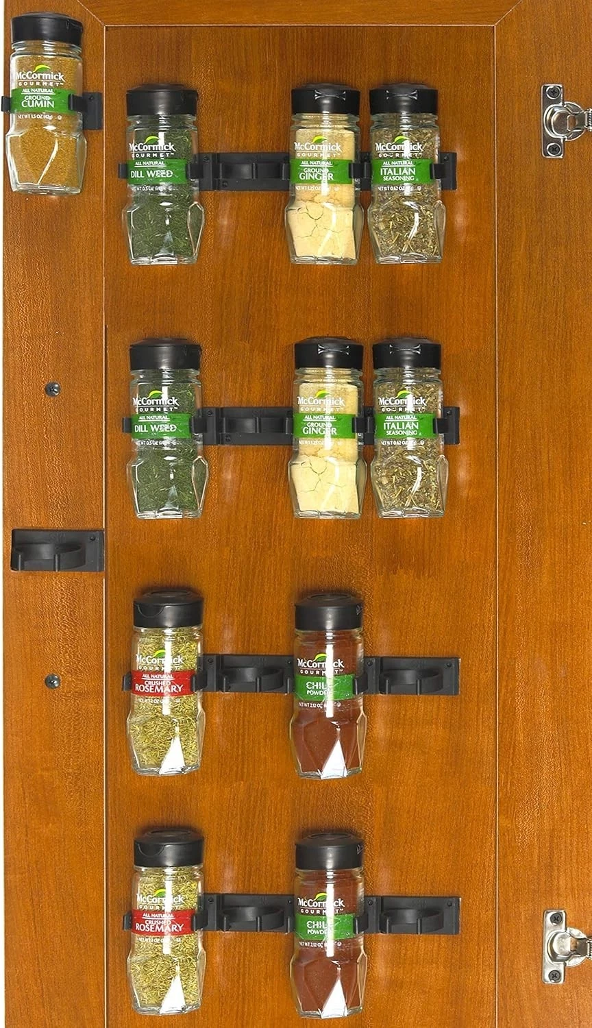 Simple Houseware Gripper Clips Strips Spice Organizer - Thumbnail 3