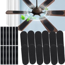 12 Pack Ceiling Fan Filters for Blades Activated Carbon, Fan Blade Air Purifi...