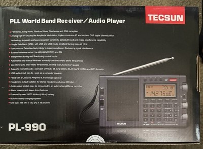 Tecsun PL990 PLL SSB World Band AM FM Shortwave Radio Receiver MP3 Player 