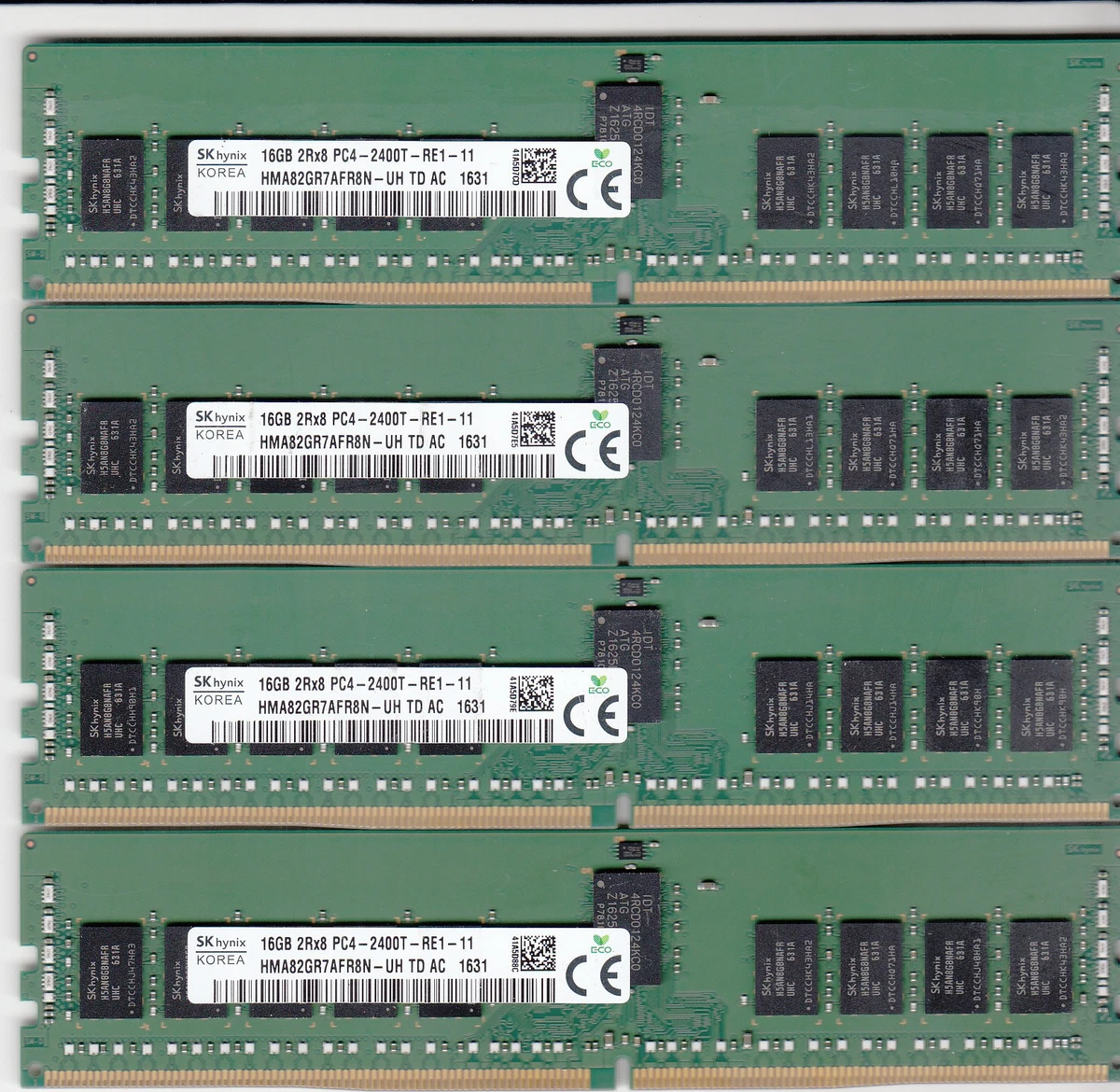PC4-19200 (DDR4-2400) Bus Speed Computer RAM 64 GB Total Capacity