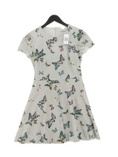 Oasis A-Line Midi Dress S in Grey