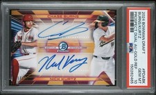2024 Bowman Draft Prospect Chase Burns/Nick Kurtz Dual Auto /50 #PDABK PSA 10
