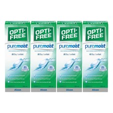 Opti-Free Pure Moist Multi-Purpose Disinfecting Solution, 4 x 300ml (6 Months Su