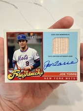 2025 Topps Heritage Flashback Autographed Relic Joe Torre 12/25