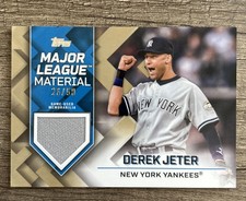 2022 Topps Update Derek Jeter Major League Materials Relic Gold Parallel /50 MEM