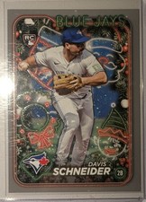 2024 Topps Holiday - Davis Schneider #H132 Silver Glitter (RC)