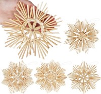 Strohsterne Christbaumschmuck 12 StüCk 15Cm Weihnachtsdekoration Groß