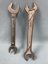 2- Vintage Open End Wrenches 19/32x11/16-5/8x3/4- Made In USA