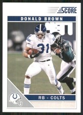 2011 Score #124 Donald Brown Indianapolis Colts 52693