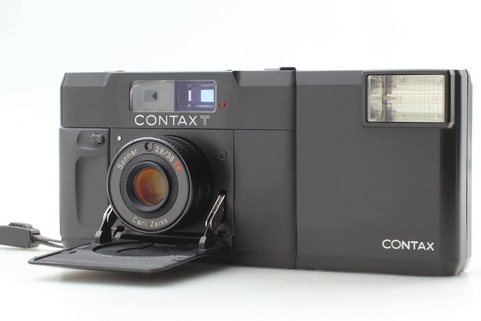 [Near MINT]  Contax T Rangefinder 35mm Film Camera w/ T14 Auto Flash From JAPAN