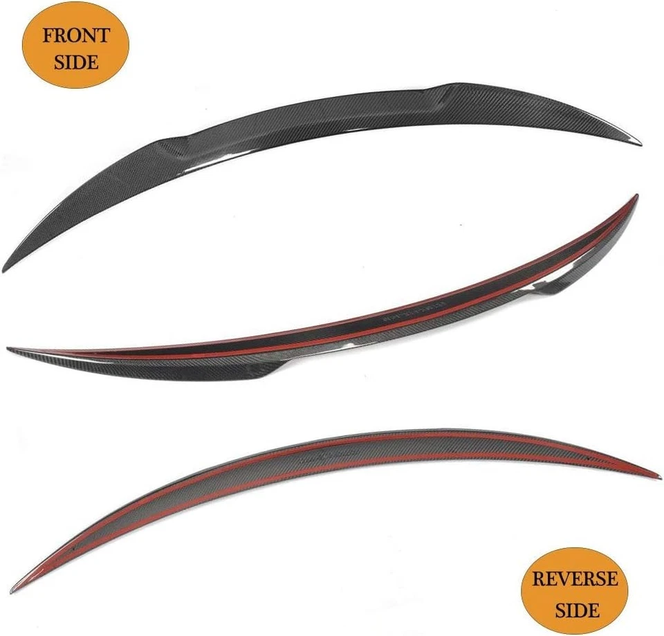 Спойлер крыло крышка багажника из углеродного волокна для Alfa Romeo Giulia Quadrifoglio 2015-2023 годов выпуска - Изображение 3 из 4