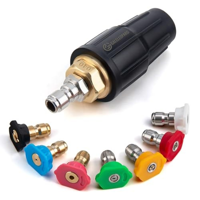#ad Turbo Nozzle Pressure Washer Tips 4000 PSI Upgrade 360° Black7 Nozzles $16.19