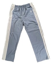Adidas Mens VTG Pants Light Blue 70S-80s Track Warm Up Trefoil Medium 32-34 