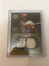 2006 ultimate Legendary  JOHNNY BENCH game used jersey SHORT PRINT 11 /55