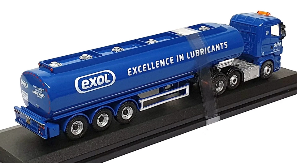 Camión cisterna Oxford Diecast escala 1/76 76SHL04TK - Scania Highline Exel - azul Foto 2 de 4