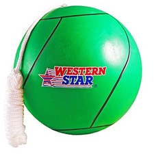 Tetherball Game Set - Classic and Original - Soft-Touch Green Ball with Rope