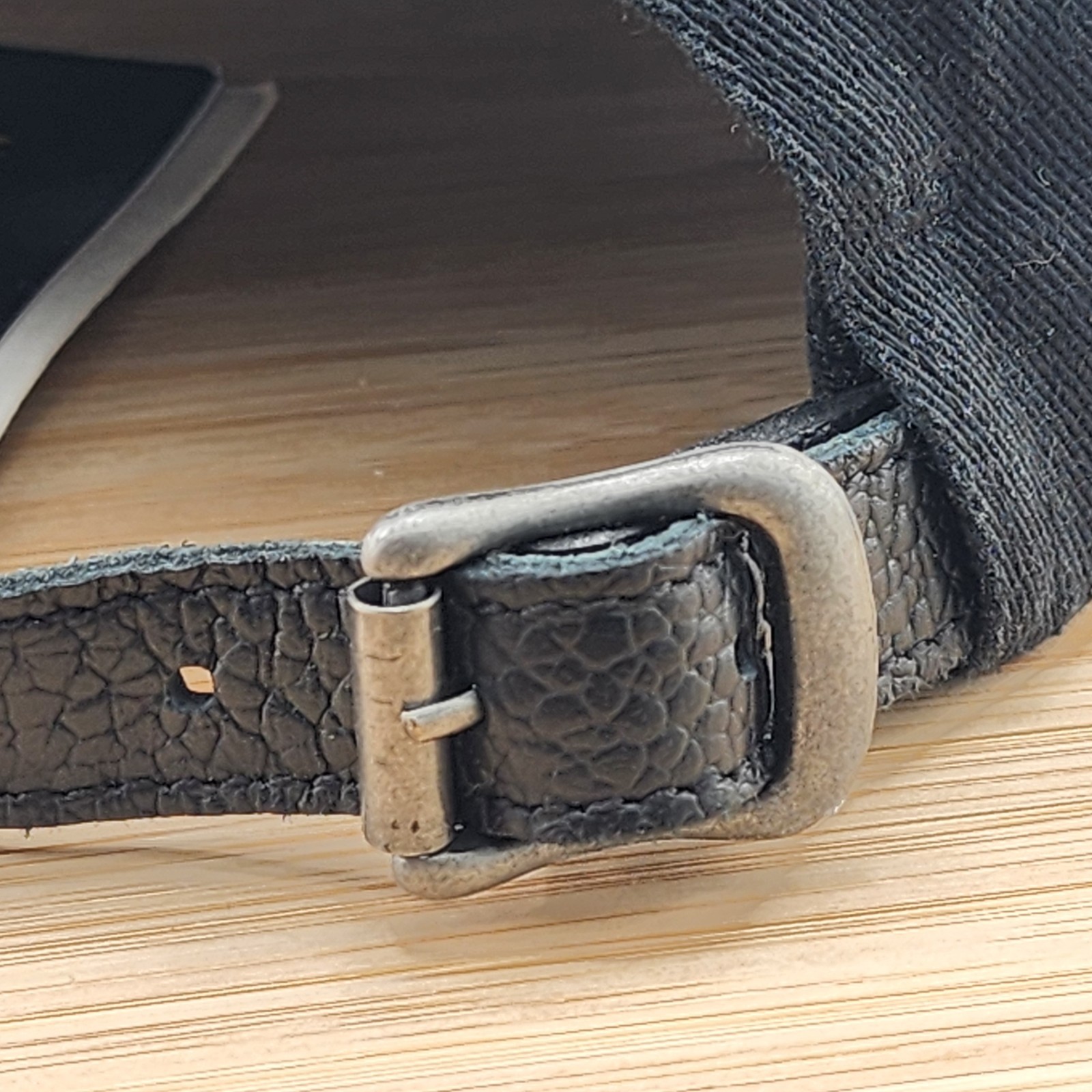 Cappello Polo Ralph Lauren Nero #3 Grande Cappellino Pony 100% Cotone Cinturino Pelle