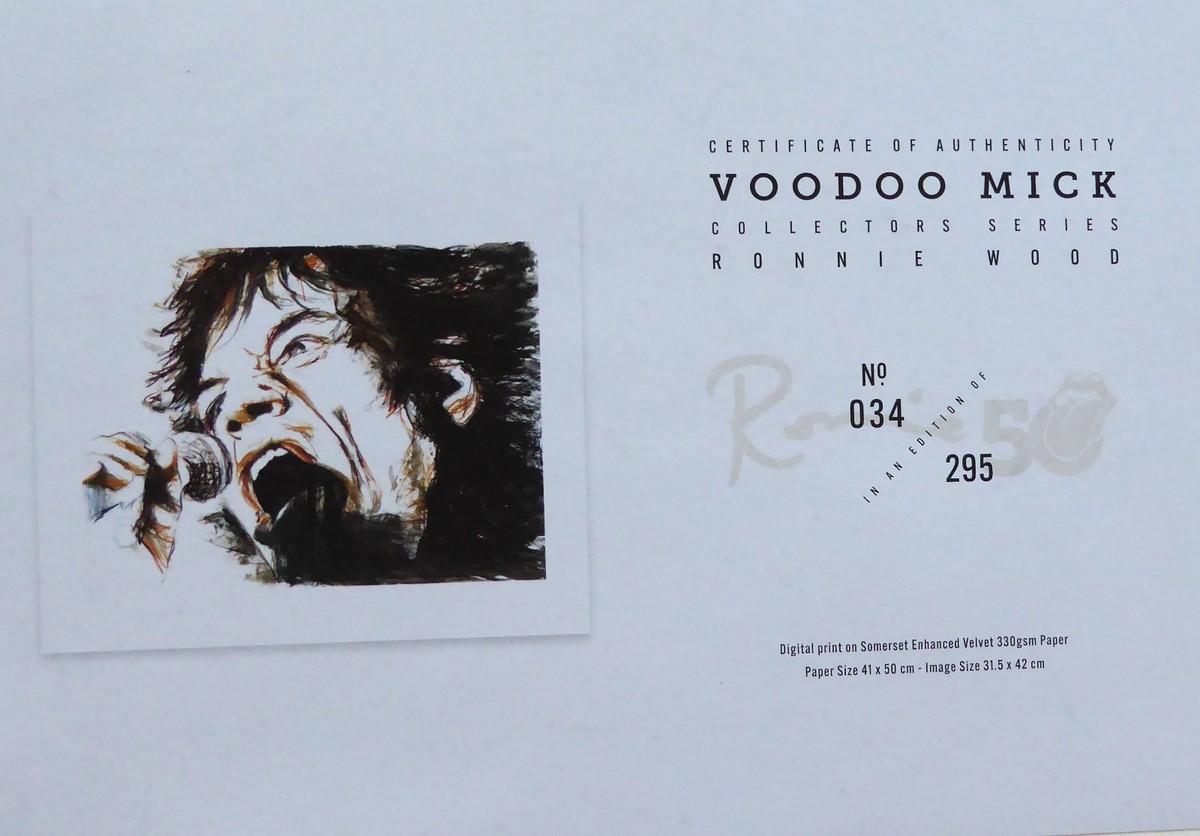 RONNIE WOOD ROLLING STONES VOODOO MICK Jagger Collector's series