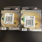 Lot of Two (2) - power pro fishing line braid 80lb 150yds Onyx spools