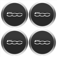 Fiat 500 Dal 2007   Coprimozzo Borchia Coppetta Cerchio In Lega Bordo Cromato