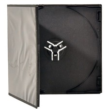 Kingdom Black Plastic CD/DVD Cases - Pack of 200