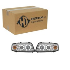 DIEDERICHS TUNING H1 SCHEINWERFER SATZ CHROM KLARGLAS passend für AUDI A3