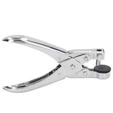 Single Hole Puncher Classic Office Paper Punch Handheld Circle Shaped Hole Pu...