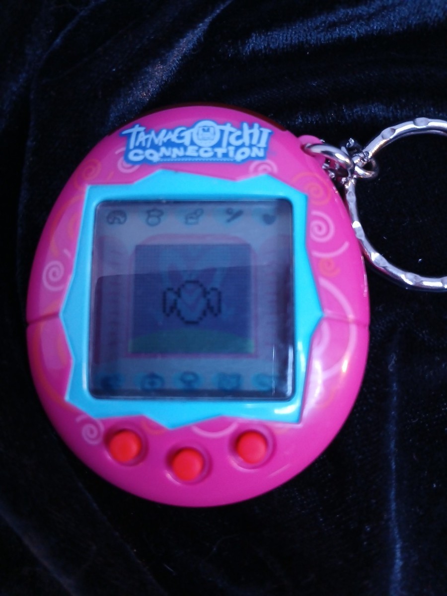 Original Bandai Tamagotchi V2 Rare Purple Swirls Connection Tested