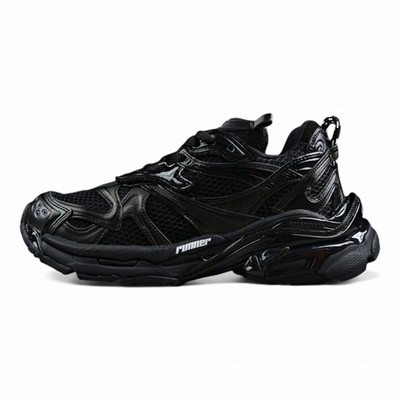 Balenciaga Runner Men s Black Low Top Lace-Up Athletic Sneaker New w/ Box