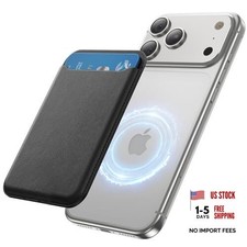 for MagSafe Wallet, 3 Card Holder, Magnetic Slim Phone Wallet for iPhone Black