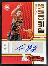 2018-19 Panini Contenders Trae Young Up and Coming Auto Bronze RC #/25 Hawks