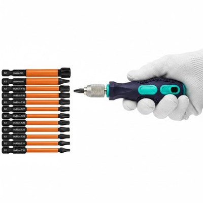 Torx Bits Set Schraubenzieher Bitsatz 13 Stück für Akkuschrauber, Schlagschra...