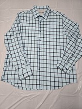 Tasso Elba Men's Long Sleeve Button-Up Dress Shirt XL 17- 17 1/2 100 Cotton New