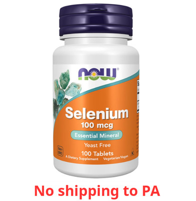Selenium (L-Selenomethionine) 100 mcg, Essential Mineral*, 100 Tablets