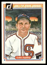 1983 Donruss Hall of Fame Heroes Luke Appling Chicago White Sox #8