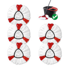 Mop Head Replacement, 5 Pack Mop Head Compatible for Vlieda Turbo Easywring 1-Ta